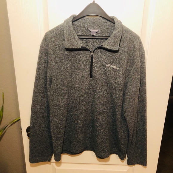 Eddie Bauer Fleece Quarter Zip Sweater - Picture 2 of 7